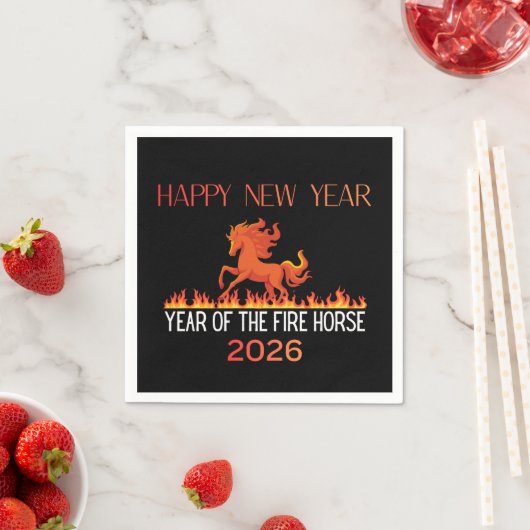 Fire Horse Paper Napkin スタンダードカクテルナプキン (インサイチュ)