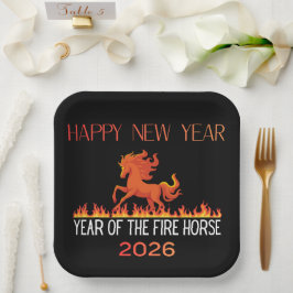 Fire Horse Paper Plate ペーパープレート