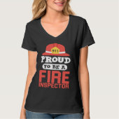 Fire Inspector   For Firefighter Tシャツ (正面)