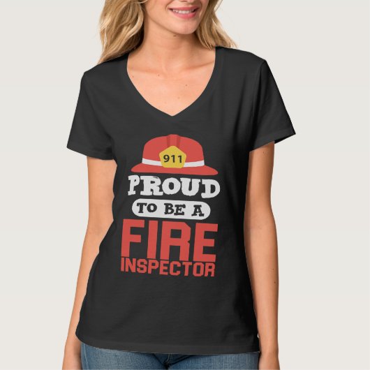 Fire Inspector   For Firefighter Tシャツ (正面)