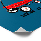 Fire Island Large Version Red Wagon Long Island Ny ポスター (角)