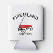 Fire Island large version Red Wagon Long Island NY 缶クーラー (裏面)