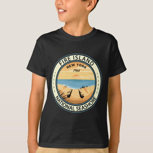 Fire Island National Seashore New York Badge _2  Tシャツ (正面)