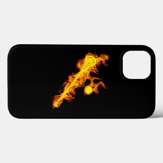 Fire Lacrosse Stick And Ball Case-Mate iPhoneケース (裏面 (横))