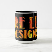 FIRE LIFEデザイン – ロゴ1 マグカップ (中央)