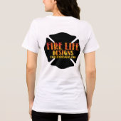 FIRE LIFEデザインCO [ロゴ1] トライブレンドＴシャツ (裏面)