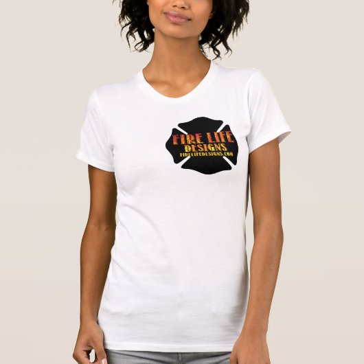 FIRE LIFEデザインCO [ロゴ1] Tシャツ (正面)