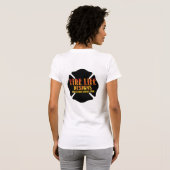 FIRE LIFEデザインCO [ロゴ1] Tシャツ (裏面フル)