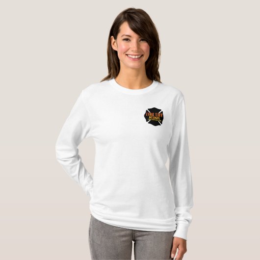 FIRE LIFEデザインCO [ロゴ1] Tシャツ (正面フル)