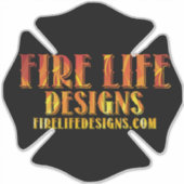FIRE LIFE DESIGNS - ロゴ1 シール (正面)