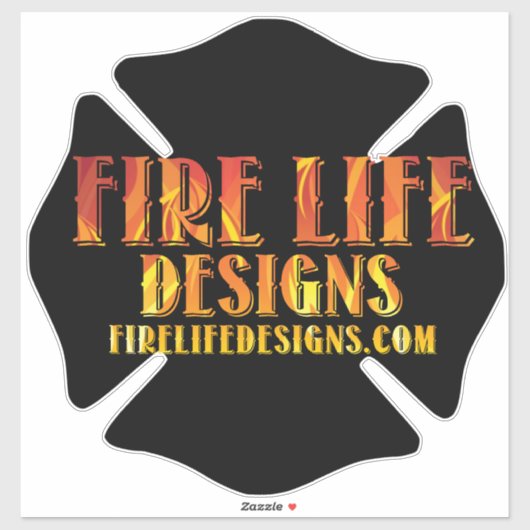 FIRE LIFE DESIGNS - ロゴ1 シール (シート)