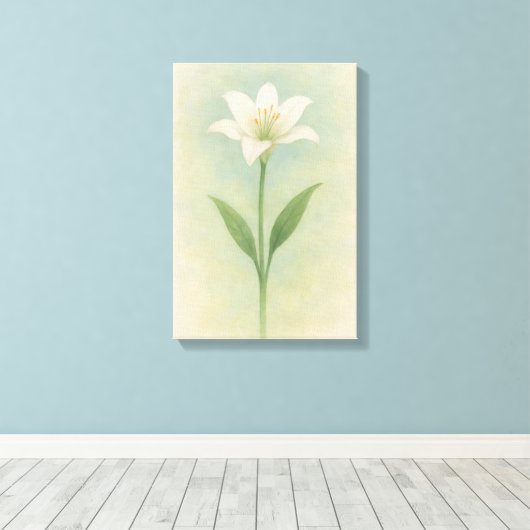 Fire Lily キャンバスプリント (インサイチュ (ウッドフロア))