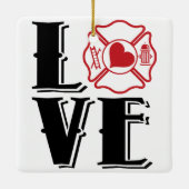 FIRE LOVE withマルチーズクロスとハート セラミックオーナメント (裏面)