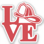 FIRE LOVE with Helmet [FL4] シール (正面)