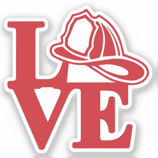 FIRE LOVE with Helmet [FL4] シール (正面)