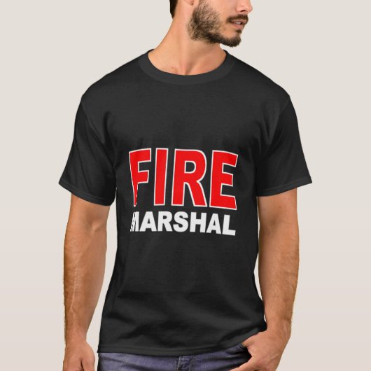 Fire Marshal Investigator Commissioner Firefighter Tシャツ (正面)