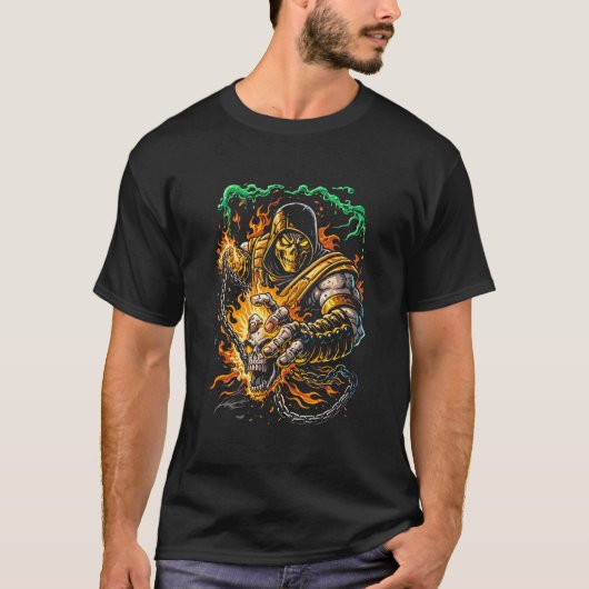 Fire Ninja (Scorpion Style) Tシャツ (正面)