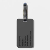 Fire on Glassラゲージタグ ラゲッジタグ (裏面縦)