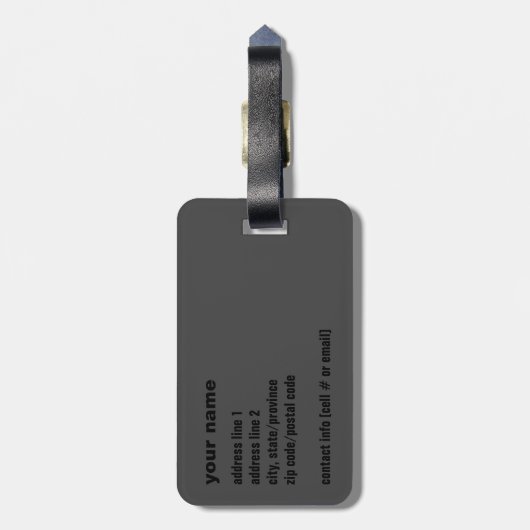 Fire on Glassラゲージタグ ラゲッジタグ (裏面縦)