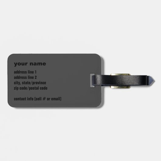 Fire on Glassラゲージタグ ラゲッジタグ (裏面横)