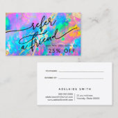 fire opalテクスチャ参照カード 名刺 (正面/裏面)