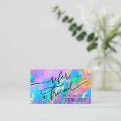 fire opalテクスチャ参照カード 名刺 (スタンド正面)