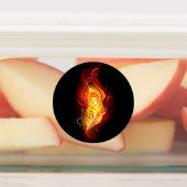 Fire Peacock Feather ラベル (貼付)