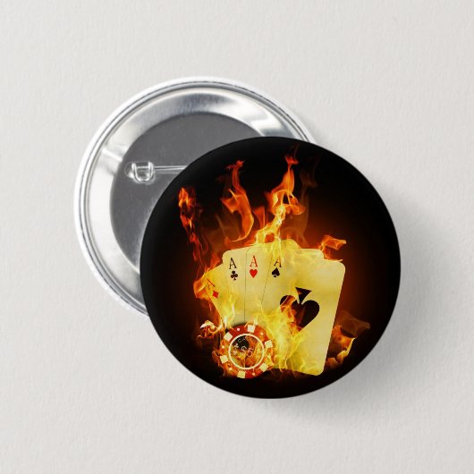Fire Poker 缶バッジ (正面&裏面)