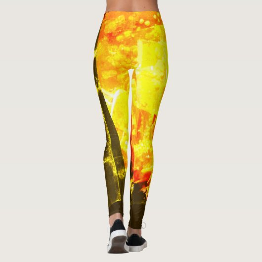Fire Print Leggings レギンス (裏面)