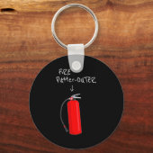 Fire Putter Outer Fire Extinguisher Fire Fighter F キーホルダー (正面)