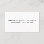 Fire | Restaurant | Cooking 名刺 (裏面)