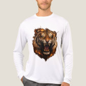 Fire Roaring Tiger Graphic Long Sleeve Tee トライブレンドＴシャツ (正面)