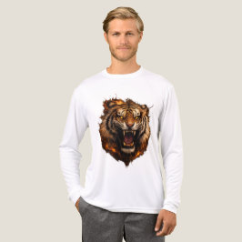 Fire Roaring Tiger Graphic Long Sleeve Tee トライブレンドＴシャツ