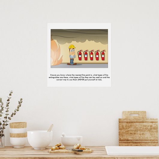 Fire Safety 02 ポスター (キッチン)