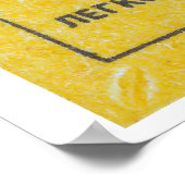 Fire Safety Warning Symbol Czechoslovakia ポスター (角)