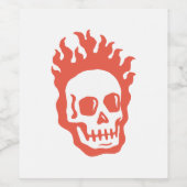 Fire Skull ワインラベル (シングルラベル)