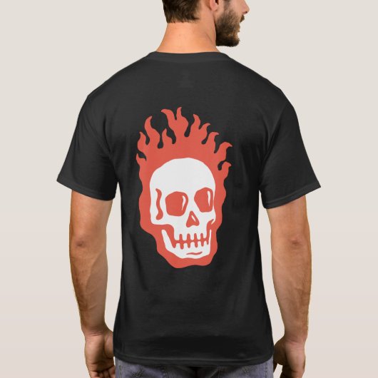 Fire Skull Tシャツ (裏面)