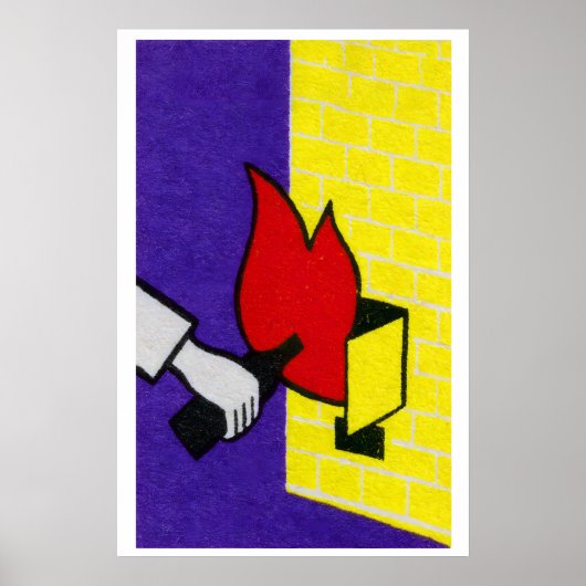Fire Starter - Matchbox Print - Aesthetic Wall Art ポスター (正面)