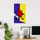 Fire Starter - Matchbox Print - Aesthetic Wall Art ポスター (ホームオフィス)