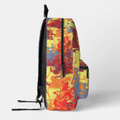 Fire Swirl Art プリントバックパック (左)