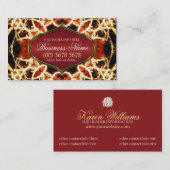 Fire Swirls幾何学的アート名刺 名刺 (正面/裏面)