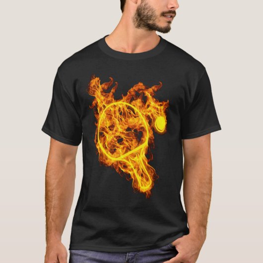 Fire Table Tennis Bat Ping Pong basketball gift sy Tシャツ (正面)