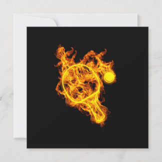 Fire Table Tennis Bat Ping Pong Paddle 招待状