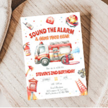 Fire Truck Birthday Party 