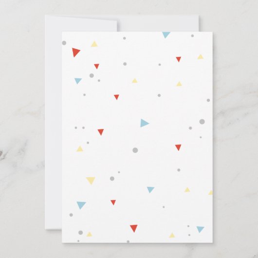 Fire Truck Birthday Party 招待状 (裏面)