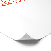 Fire Truck Birthday Party Welcome Poster ポスター (角)