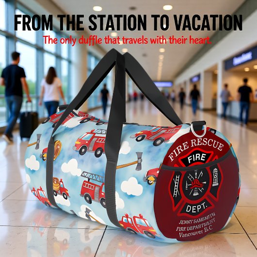 Fire Truck Clouds  ダッフルバッグ