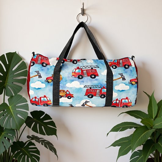 Fire Truck Clouds ダッフルバッグ