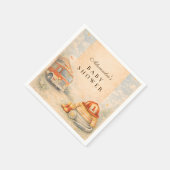 Fire Truck Firefighter Baby Shower スタンダードカクテルナプキン (角)