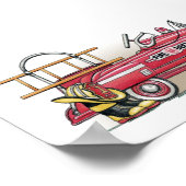 Fire Truck Pedal Car ポスター (角)